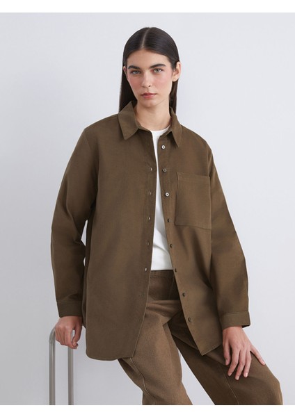 Yeni Sezon Kadife Kadın Gömlek Tunik