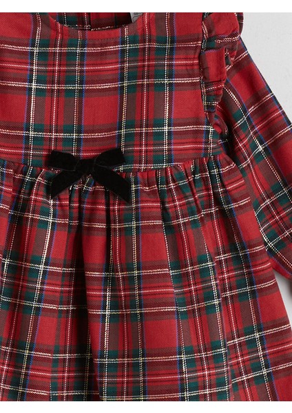 Yeni Sezon Bisiklet Yaka Ekose Kız Bebek Elbise indirimleri