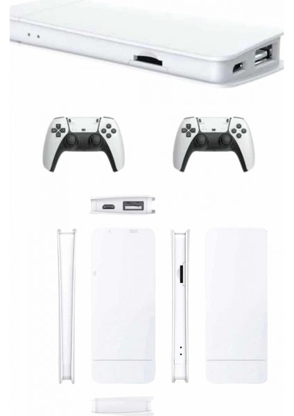 3D Çift Oyun Kollu 4K Hd Ekran Nostaljik 20.000 Oyunlu Beyaz Game Box modelleri