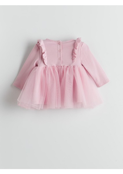 Yeni Sezon Bisiklet Yaka Tütülü Kız Bebek Elbise fiyatları