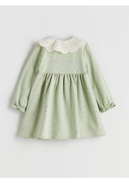Yeni Sezon Bebe Yaka Çiçekli Kız Bebek Elbise fiyatları
