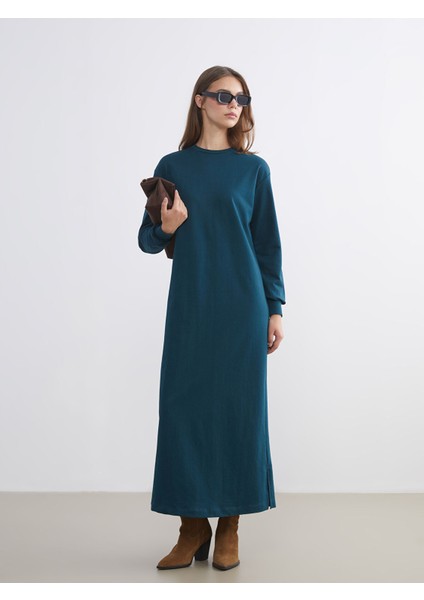 Yeni Sezon Bisiklet Yaka Sweatshirt Elbise fiyatları