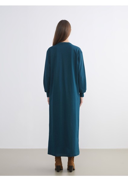 Yeni Sezon Bisiklet Yaka Sweatshirt Elbise fırsatları