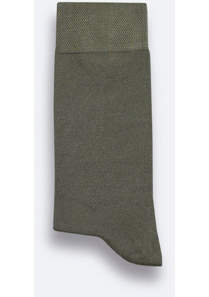 Erkek Haki Bambu Soket Çorap B008505