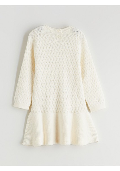 Yeni Sezon Bisiklet Yaka Kız Çocuk Triko Elbise modelleri