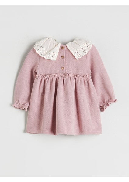 Yeni Sezon Bebe Yaka Kız Bebek Elbise ve Külotlu Çorap modelleri
