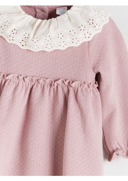 Yeni Sezon Bebe Yaka Kız Bebek Elbise ve Külotlu Çorap fırsatları