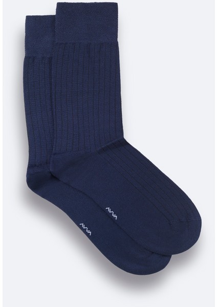 Erkek Lacivert Merserize Karışımlı Soket Çorap B008558 fiyatları