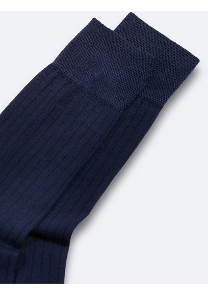 Erkek Lacivert Merserize Karışımlı Soket Çorap B008558 modelleri