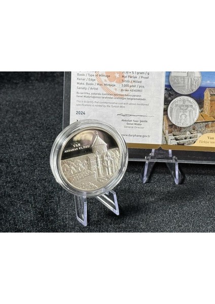 Van Akdamar Kilisesi Türkiye’nin Kadim Kültürü Serisi No:3 925 Ayar Gümüş Hatıra Sikkesi modelleri