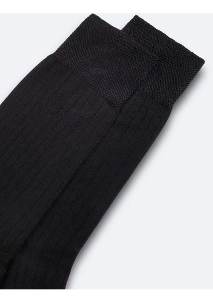 Erkek Siyah Merserize Karışımlı Soket Çorap B008558 modelleri
