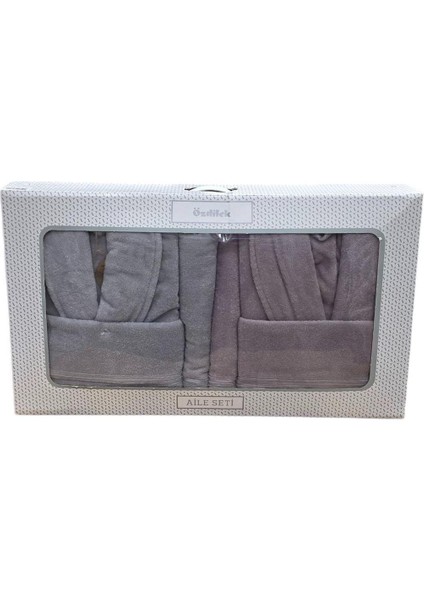 Allure %100 Pamuk 6 Parça Aile Banyo Seti Pembe Gri fiyatları