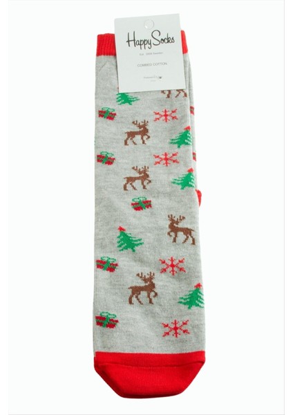 Geyik Kartanesi Yılbaşı Penye Çorap