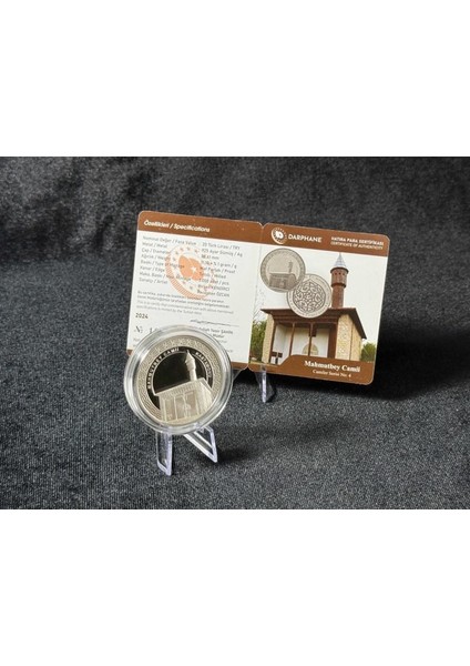 Mahmutbey Camii Camiler Serisi No:4 925 Ayar Gümüş Hatıra Sikkesi fiyatları