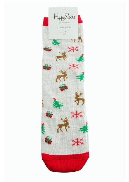 Kartanesi Geyik Yılbaşı Penye Çorap