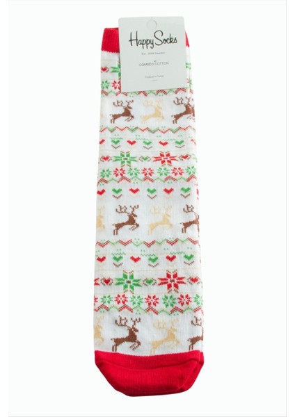 Geyik Yılbaşı Penye Çorap