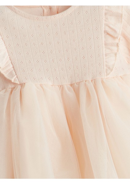 Yeni Sezon Bisiklet Yaka Tütülü Kız Bebek Elbise fırsatları