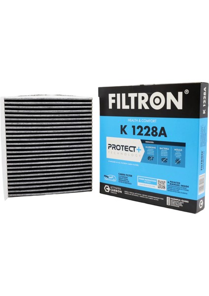 K1228A Polen Filtresi Karbonlu Fiat Egea Doblo Linea Fiorino Tüm Modellere Uyumlu