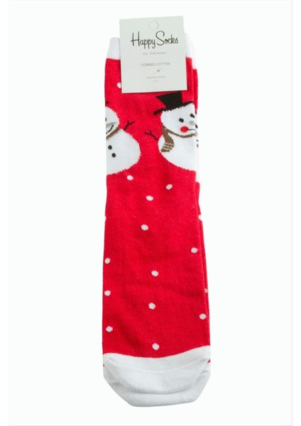 Kardan Adam Yılbaşı Penye Çorap