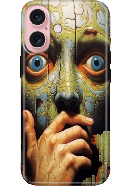 iPhone 16 Plus Kılıf Silikon Desenli Kalıplı Case Iluzyon