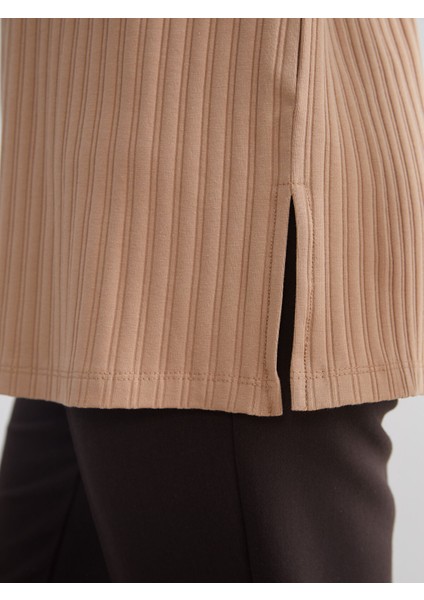 Yeni Sezon Bisiklet Yaka Fitilli Kadın Tunik modelleri