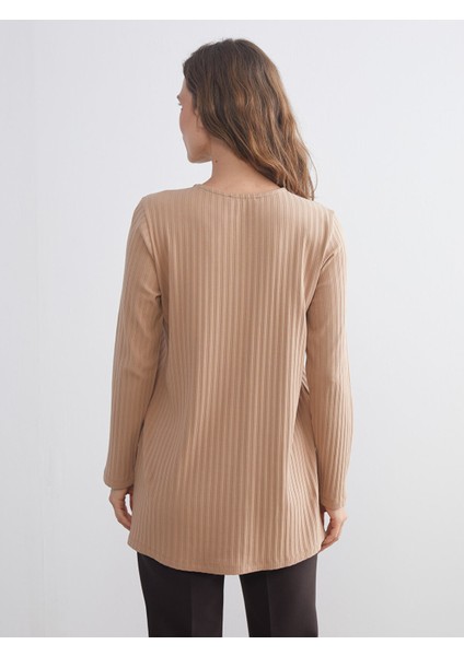 Yeni Sezon Bisiklet Yaka Fitilli Kadın Tunik fırsatları