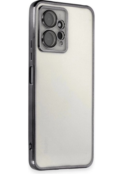 Xiaomi Redmi Note 12 4g Kılıf Lensli Silikon - Siyah