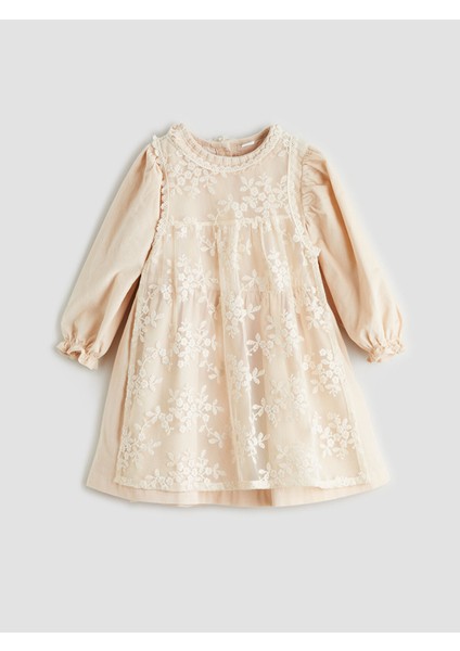 Yeni Sezon Bisiklet Yaka Çiçekli Kız Bebek Elbise fırsatları