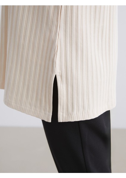 Yeni Sezon Bisiklet Yaka Fitilli Kadın Tunik modelleri