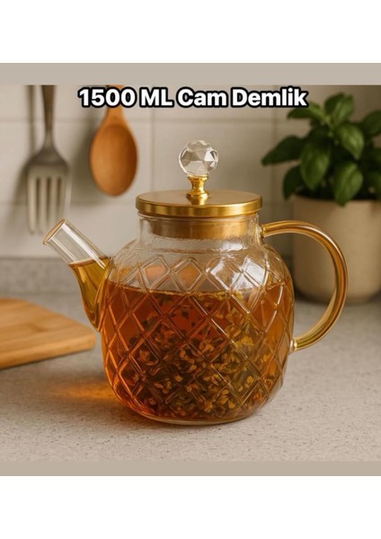 1.5 ml Cam Çay Demlik Modeli fiyatları