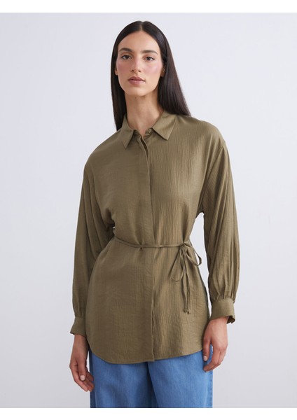 Yeni Sezon Dokulu Kadın Gömlek Tunik