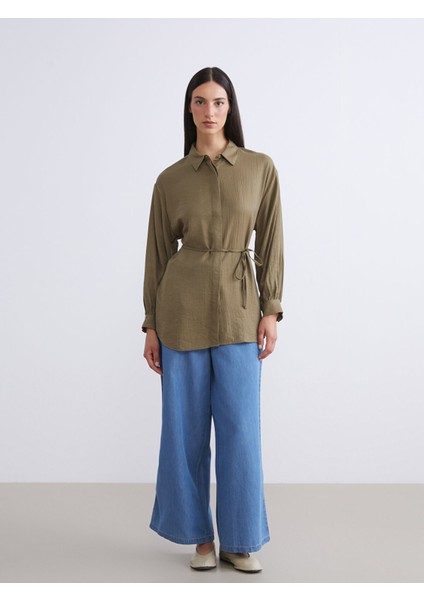 Yeni Sezon Dokulu Kadın Gömlek Tunik modelleri