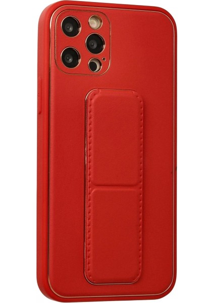 iPhone 12 Pro Kılıf Coco Deri Standlı Kapak - Kırmızı fiyatları