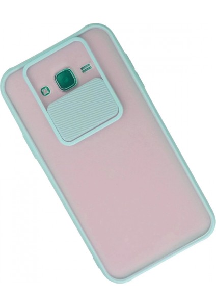 Samsung Galaxy J7 Kılıf Palm Buzlu Kamera Sürgülü Silikon - Turkuaz modelleri