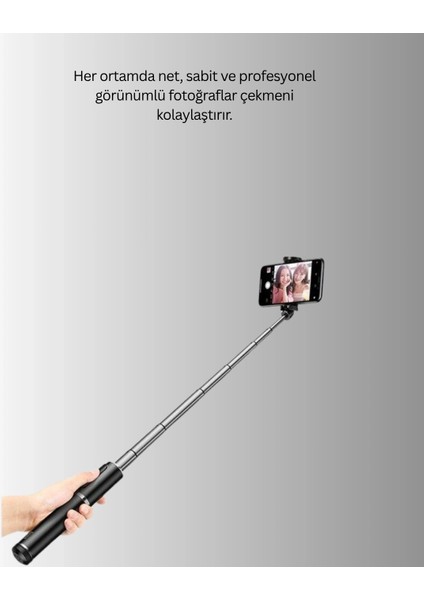 Bluetooth Selfie Çubuğu – Işıklı, Katlanabilir, Uzaktan Kumandalı fiyatları