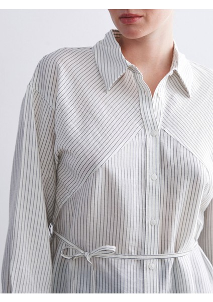 Yeni Sezon Çizgili Kadın Gömlek Tunik modelleri