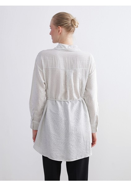 Yeni Sezon Çizgili Kadın Gömlek Tunik fırsatları