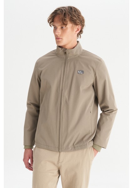 Relaxed Fit Rahat Kesim Dik Yaka Cepli Ince Bomber Ceket modelleri