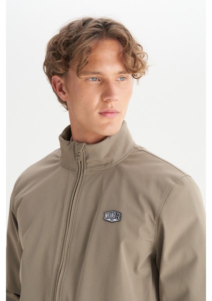 Relaxed Fit Rahat Kesim Dik Yaka Cepli Ince Bomber Ceket fırsatları