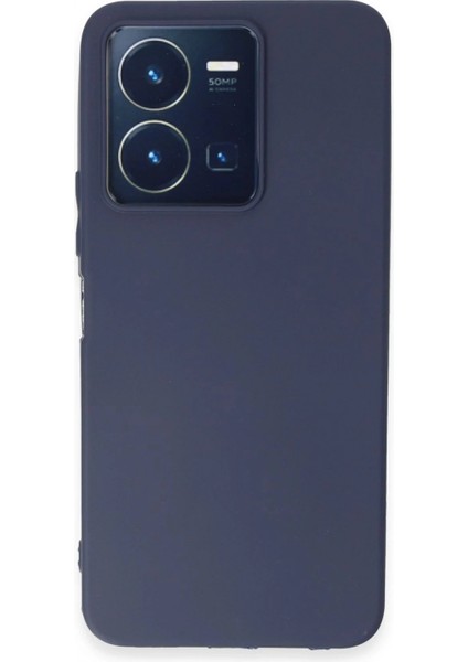 Vivo Y35 Kılıf First Silikon - Lacivert