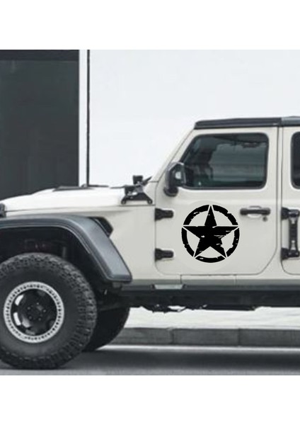 Askeri Yıldız Army Star Sticker - Off Road Pickup Kamp 4x4 Sticker - Araba Oto Motosiklet Karavan Sticker 00677 modelleri