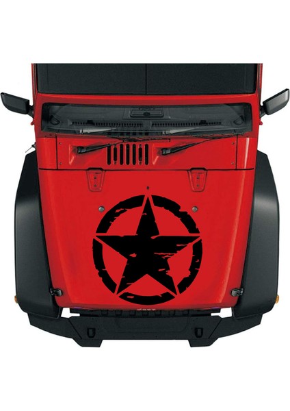 Askeri Yıldız Army Star Sticker - Off Road Pickup Kamp 4x4 Sticker - Araba Oto Motosiklet Karavan Sticker 00677