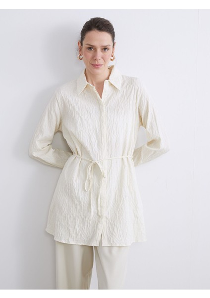 Yeni Sezon Dokulu Kadın Gömlek Tunik
