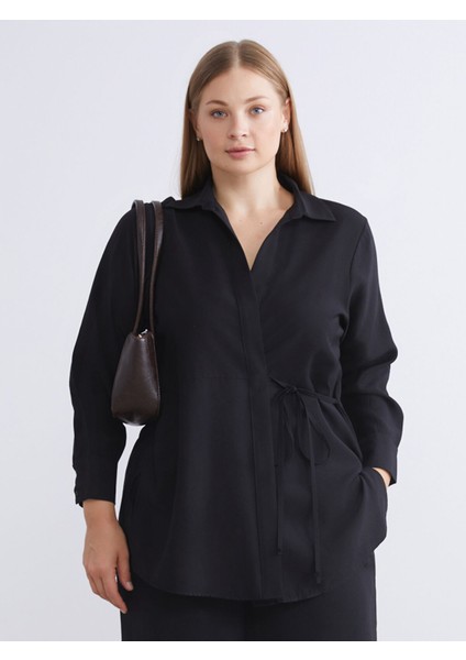 Yeni Sezon Kruvaze Yaka Kadın Gömlek Tunik fiyatları