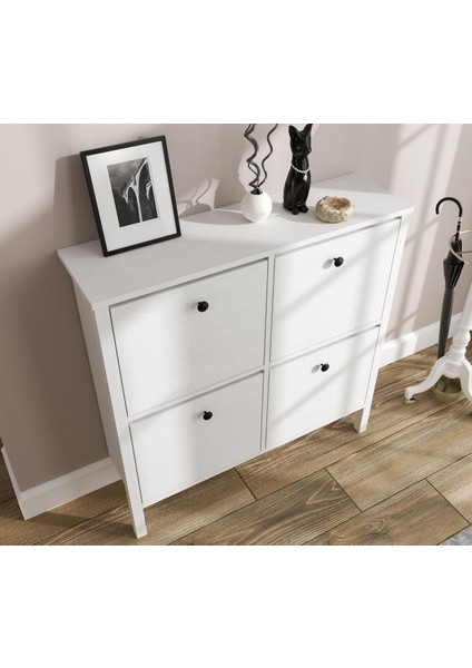 Lumera Ayakkabılık 4 Düşer Kapaklı Mdf Profil Ayaklı 100 cm fiyatları