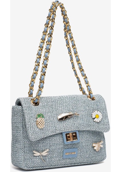 Kadın Mavi Omuz Çantası 5Y2CN69716