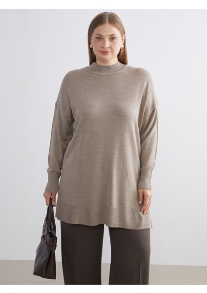 Yeni Sezon Dik Yaka Kadın Triko Tunik fiyatları