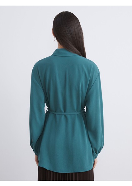 Yeni Sezon Dokulu Oversize Kadın Gömlek Tunik fırsatları