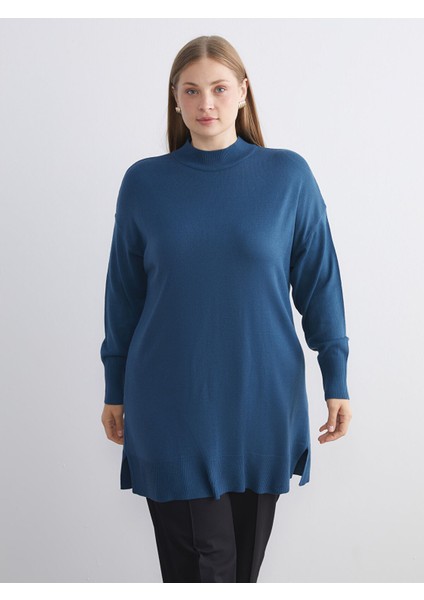 Yeni Sezon Dik Yaka Kadın Triko Tunik fiyatları