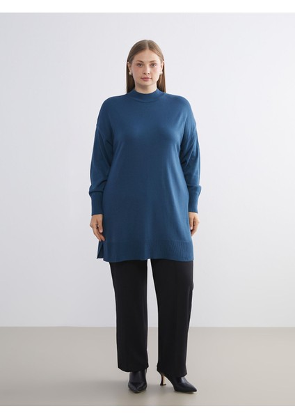 Yeni Sezon Dik Yaka Kadın Triko Tunik fırsatları